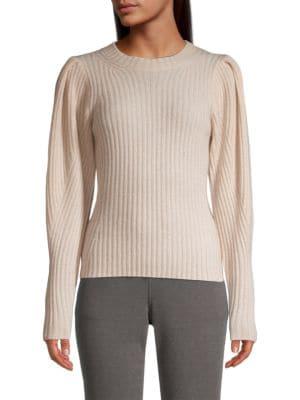 Cashmere Puff-Sleeve Sweater商品第1张图片规格展示