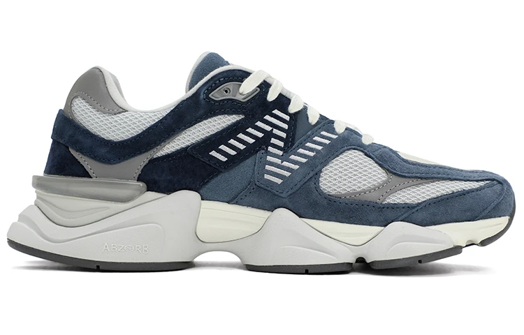 商品[国内直发] New Balance|NB 9060 织物牛剖层革人造革猪皮二层绒面皮 复古百搭 轻便 低帮 生活休闲鞋 男女同款 浅蓝色,价格¥781,第3张图片详细描述