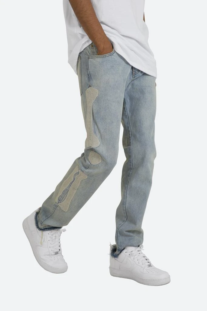 商品MNML|D199 Skeleton Straight Denim - Blue/White,价格¥542,第3张图片详细描述