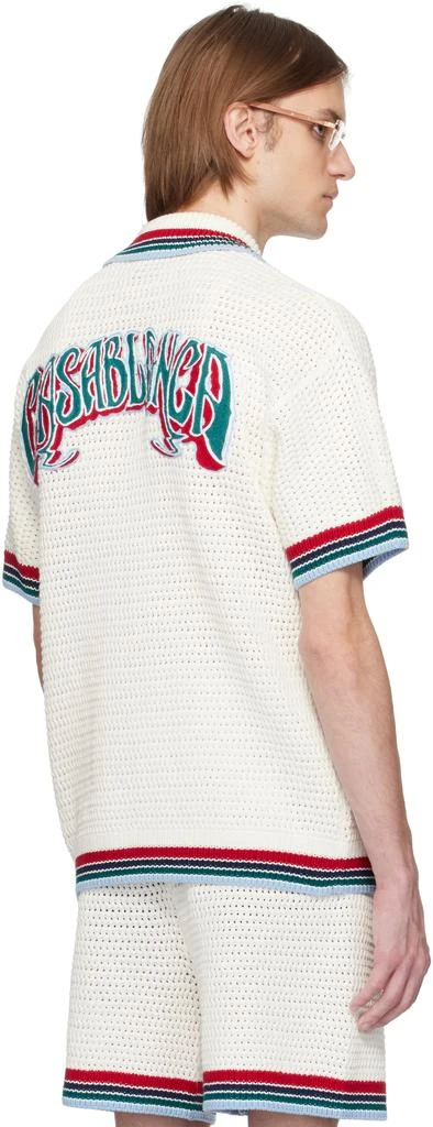商品Casablanca|White Gothic Crochet Shirt,价格¥3511,第3张图片详细描述