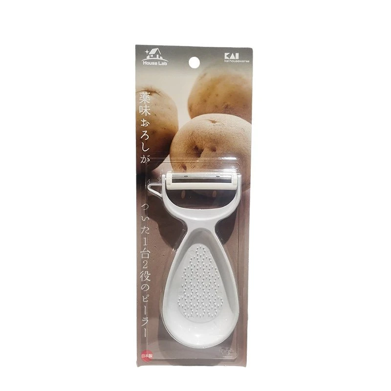 商品[国内直发] HouseLab|日本HouseLab塑料手柄削皮器35g-家具厨具削皮刀轻便利落使用便捷,价格¥33,第1张图片