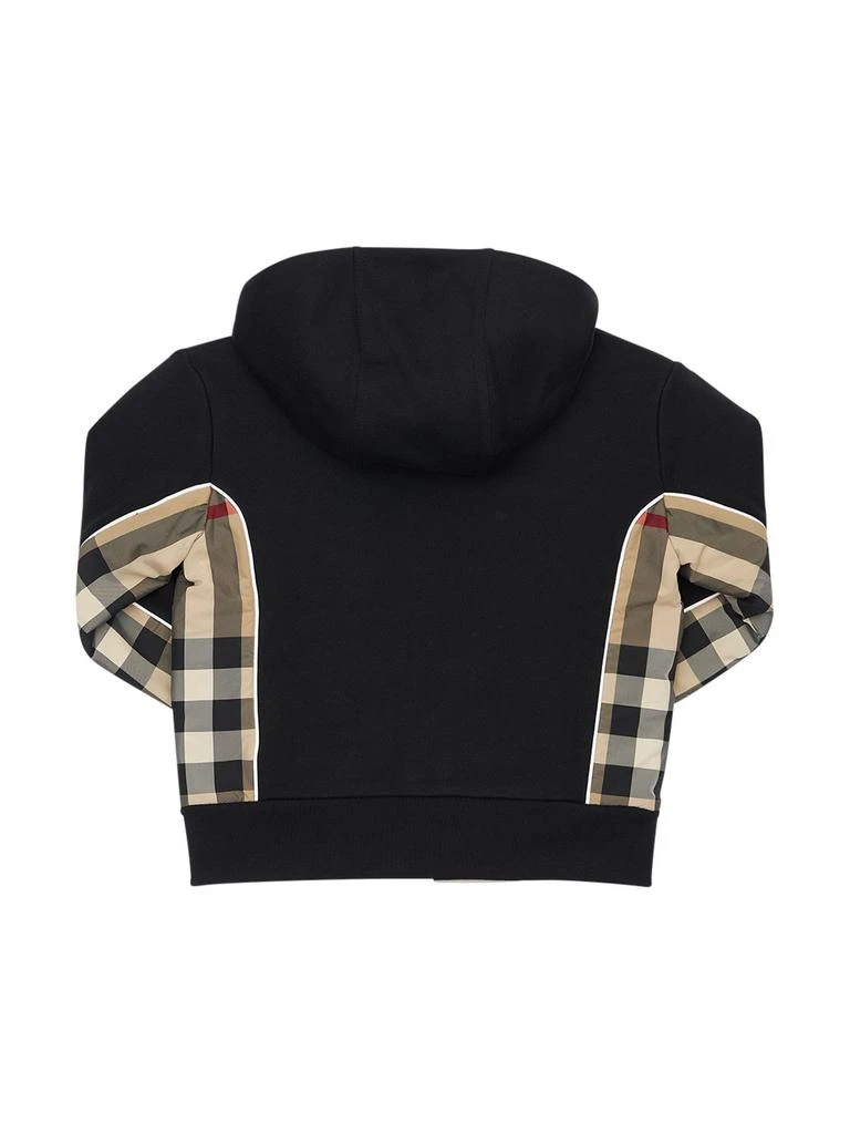 商品Burberry|Cotton Sweatshirt Hoodie W/check Inserts,价格¥2294,第2张图片详细描述