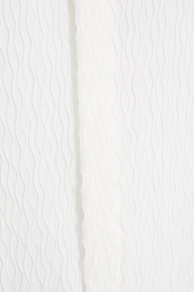 商品ROLAND MOURET|Sparrow belted plissé crepe de chine blouse,价格¥2444,第6张图片详细描述