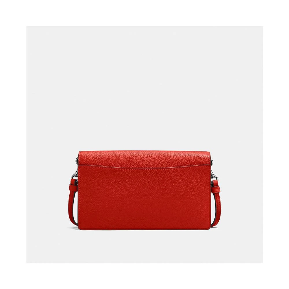 商品Coach|Foldover Crossbody Clutch in Polished Pebble Leather,价格¥1013,第5张图片详细描述