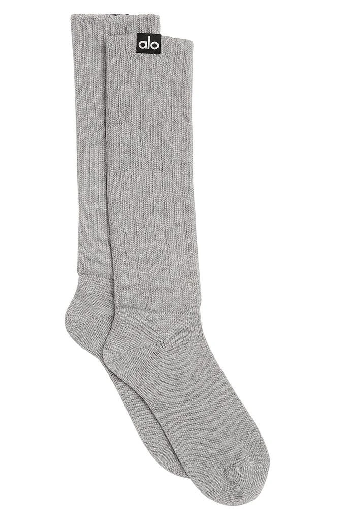 商品Alo|Unisex Scrunch Sock - Athletic Heather Grey,价格¥181,第1张图片