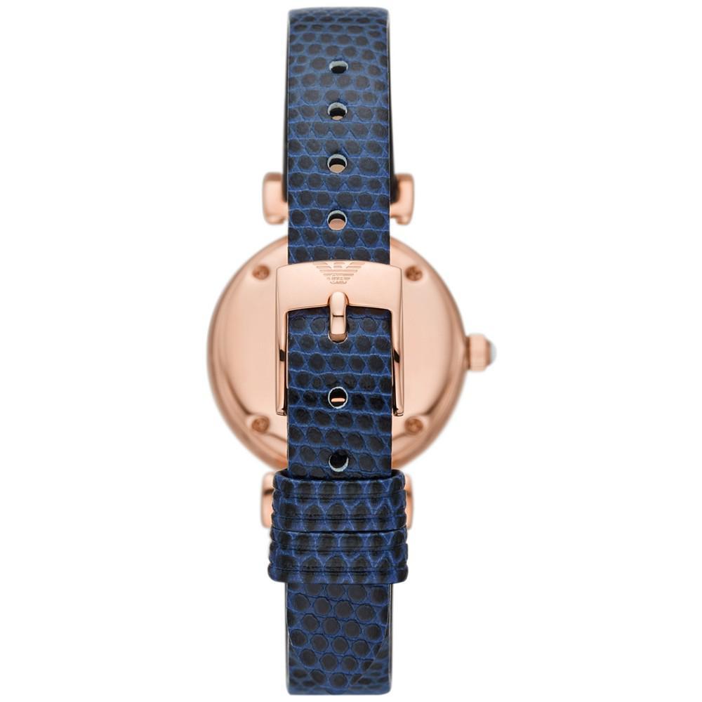 商品Emporio Armani|Women's Gianni T-Bar Rose Gold-Tone Stainless Steel Strap Watch 28mm,价格¥2207,第5张图片详细描述