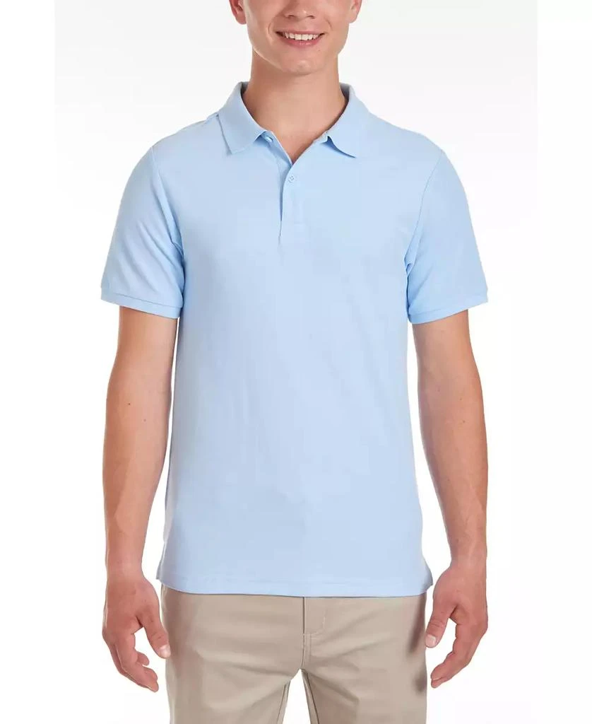 商品Nautica|Young Men Uniform Short Sleeve Double Pique Polo,价格¥149,第1张图片