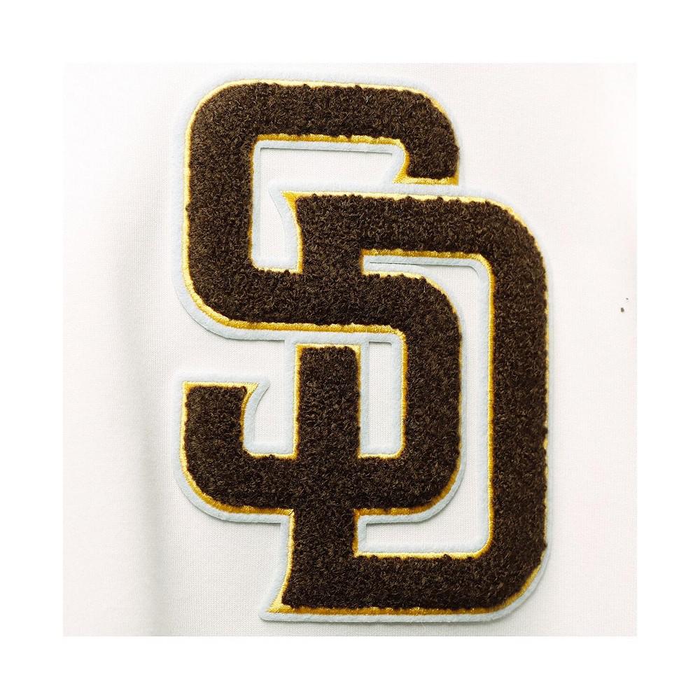 Men's White San Diego Padres Team Logo Jogger Pants商品第5张图片规格展示