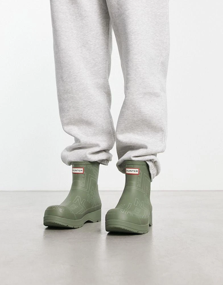 商品Hunter|Hunter play short boot in khaki,价格¥686,第2张图片详细描述