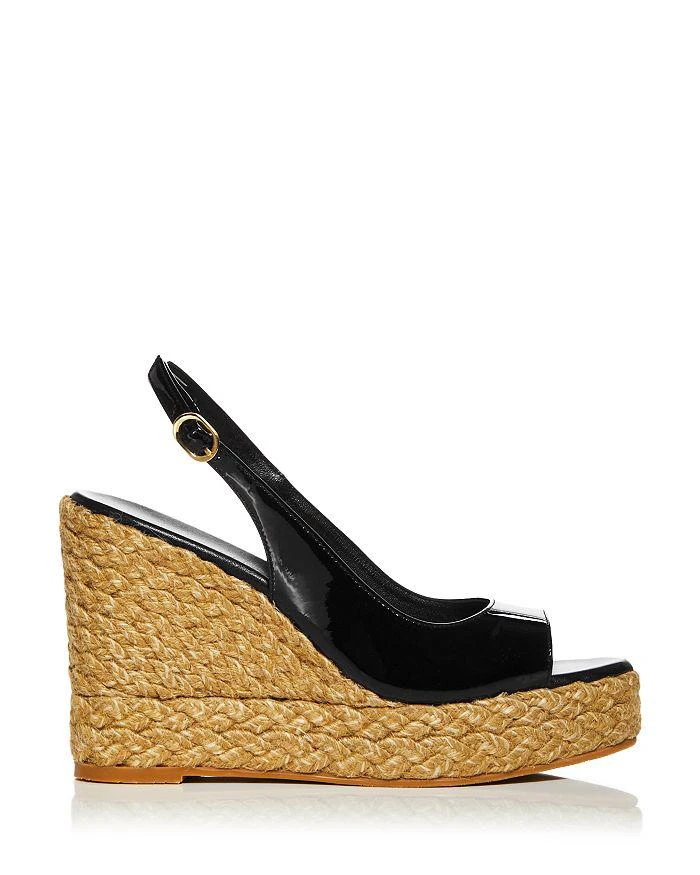 商品Stuart Weitzman|Women's Island Peep Toe Espadrille Wedge Platform Pumps,价格¥1670,第2张图片详细描述