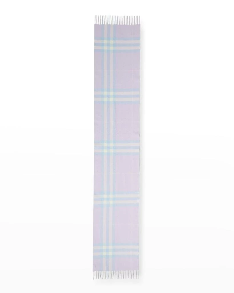 商品Burberry|Giant Check Cashmere-Blend Scarf,价格¥4021,第2张图片详细描述