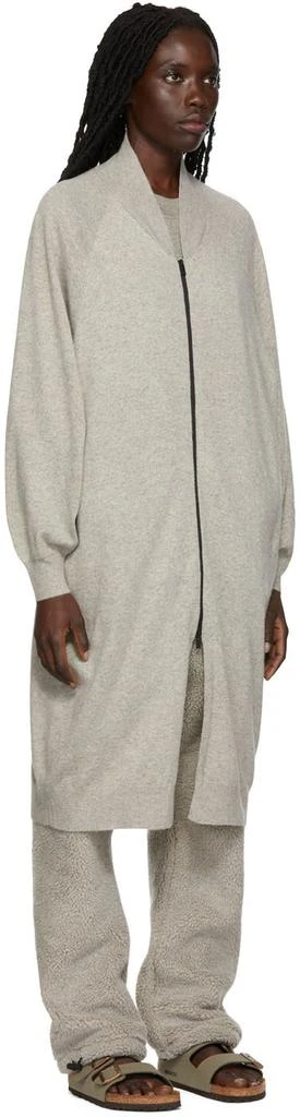 商品Essentials|Gray Knit Long Jacket,价格¥377,第2张图片详细描述