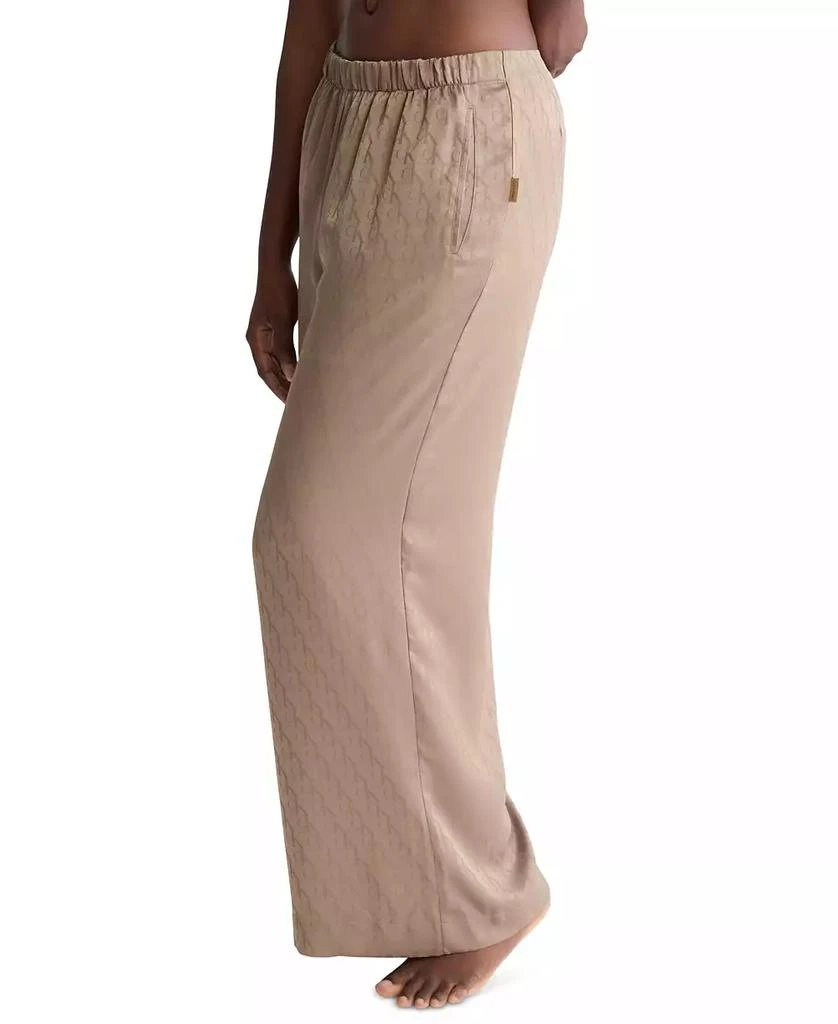 商品Calvin Klein|Women's Satin Jacquard Sleep Pants QS7304,价格¥284,第3张图片详细描述