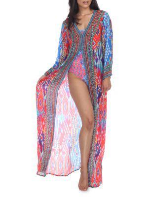 商品La Moda Clothing|​Amazed Amazon Kimono Coverup,价格¥1102,第7张图片详细描述