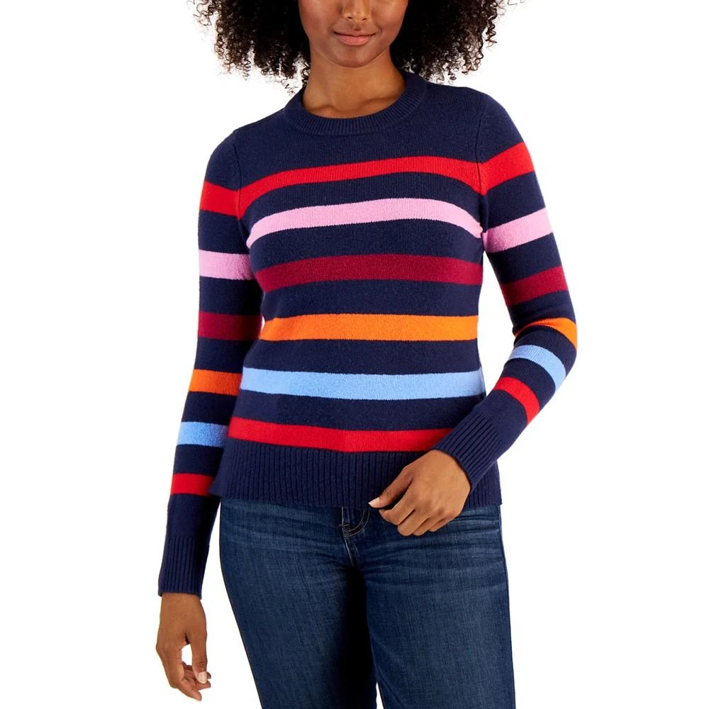 商品Charter Club|Women's Bold Striped Sweater, Created for Macy's,价格¥132,第1张图片