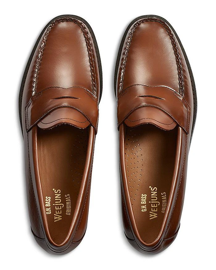 商品G.H. Bass|Men's Logan Slip On Weejun Penny Loafers - Regular,价格¥1309,第2张图片详细描述