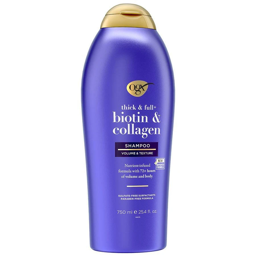 商品OGX|Thick & Full + Biotin & Collagen Volumizing Shampoo Bergamot, Jasmine & Vanilla,价格¥127,第3张图片详细描述