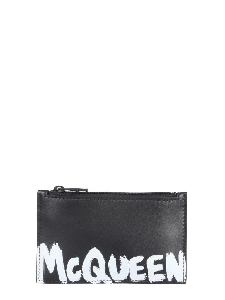 商品Alexander McQueen|Alexander Mcqueen Graffiti Leather Coin Purse,价格¥1275,第1张图片