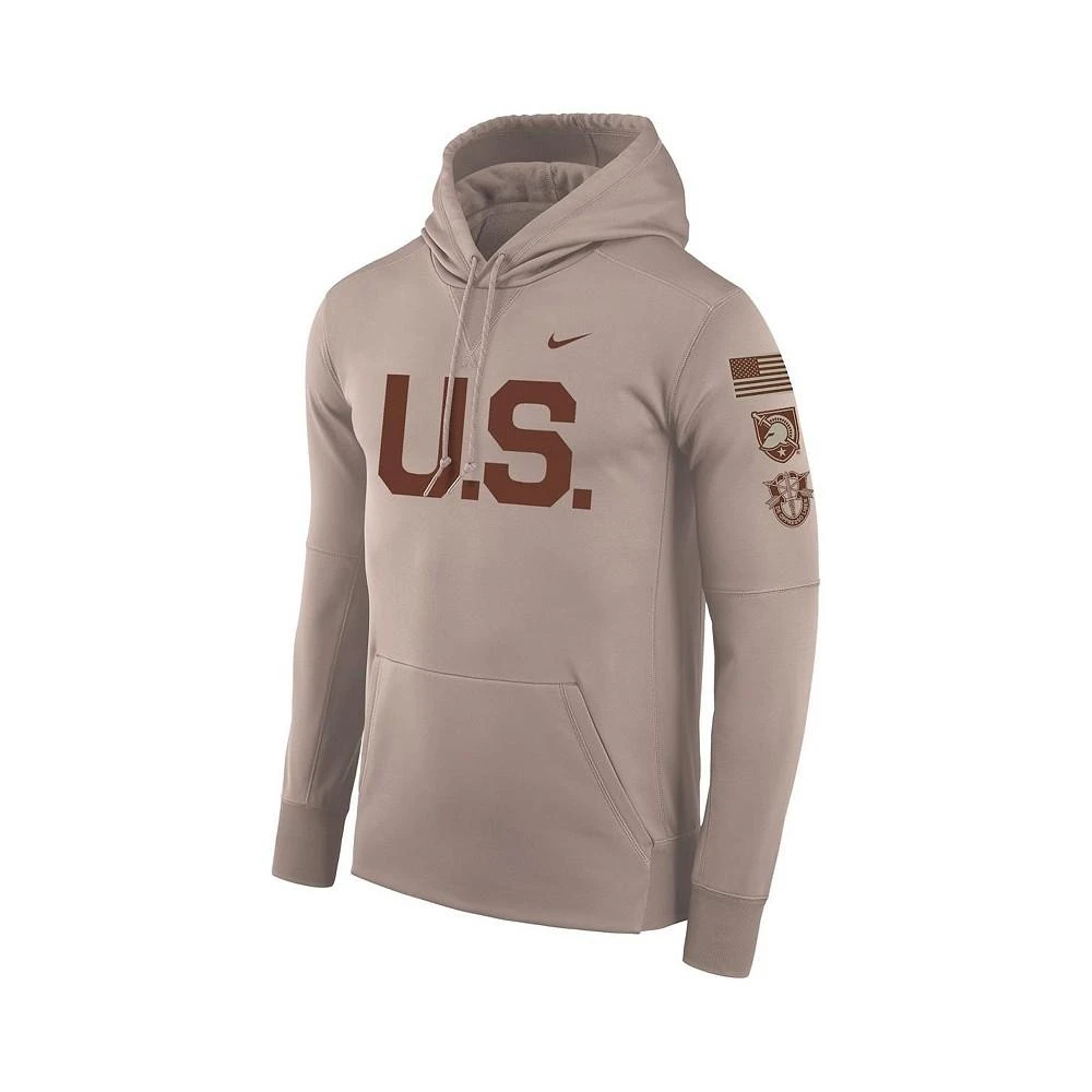 商品NIKE|Men's Oatmeal Army Black Knights Rivalry U.S. Therma Pullover Hoodie,价格¥421,第3张图片详细描述