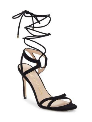 商品Stuart Weitzman|Soiree Suede Sandals,价格¥639,第2张图片详细描述