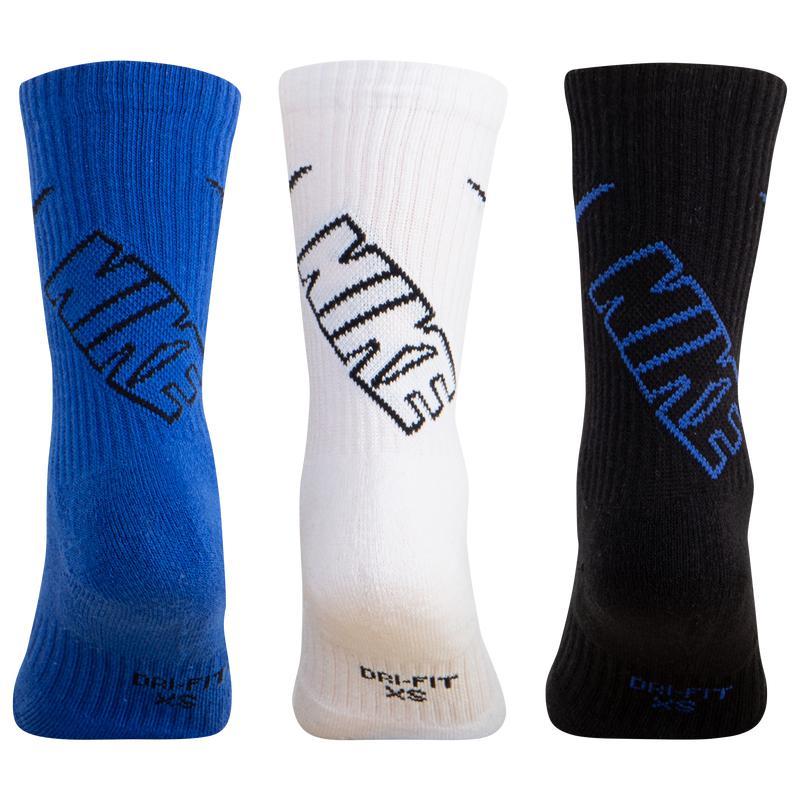 商品NIKE|Nike 3 Pack Crew Socks - Boys' Preschool,价格¥89,第4张图片详细描述
