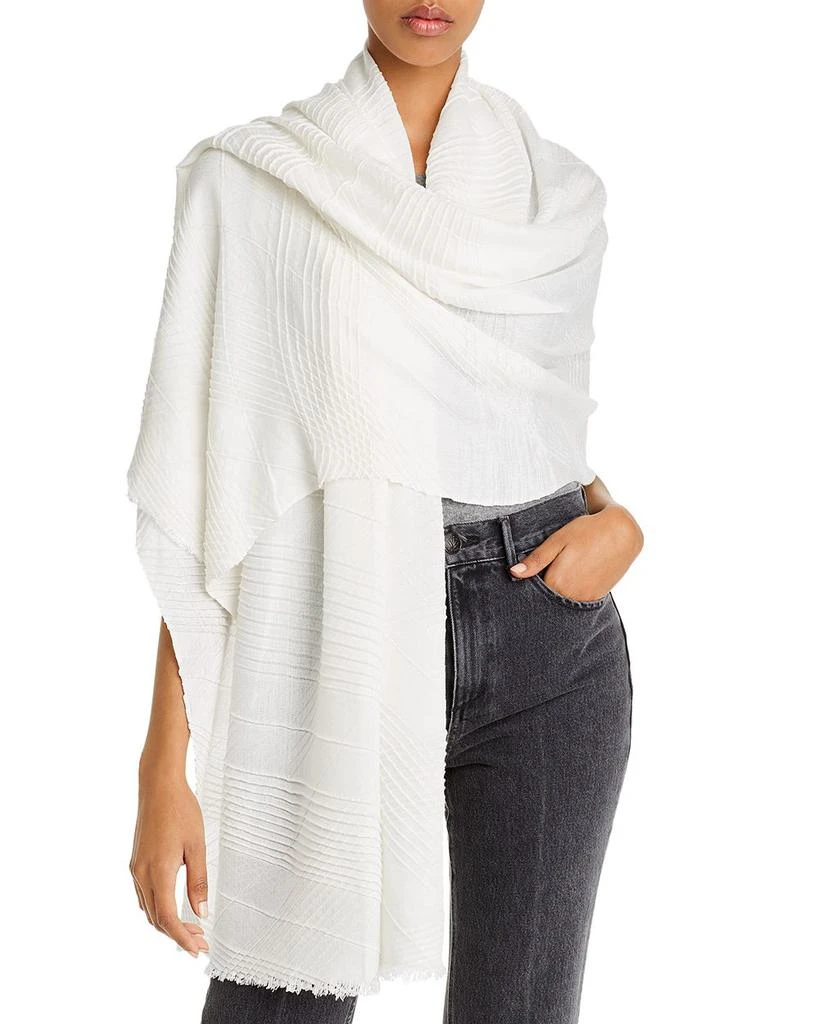 商品Echo Design|Pleated Plaid Scarf,价格¥222,第1张图片详细描述