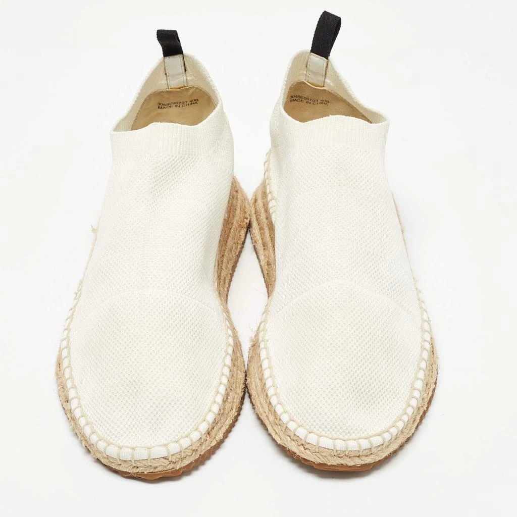 商品Alexander Wang|Alexander Wang Off White Knit Fabric Dylan Espadrille Flats Size 40,价格¥1694,第3张图片详细描述