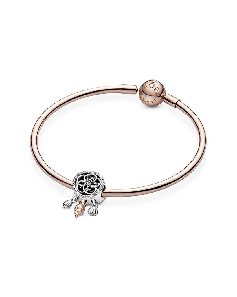 商品PANDORA|Pandora 14K Rose Gold & Silver Dreamcatcher Charm,价格¥260,第5张图片详细描述