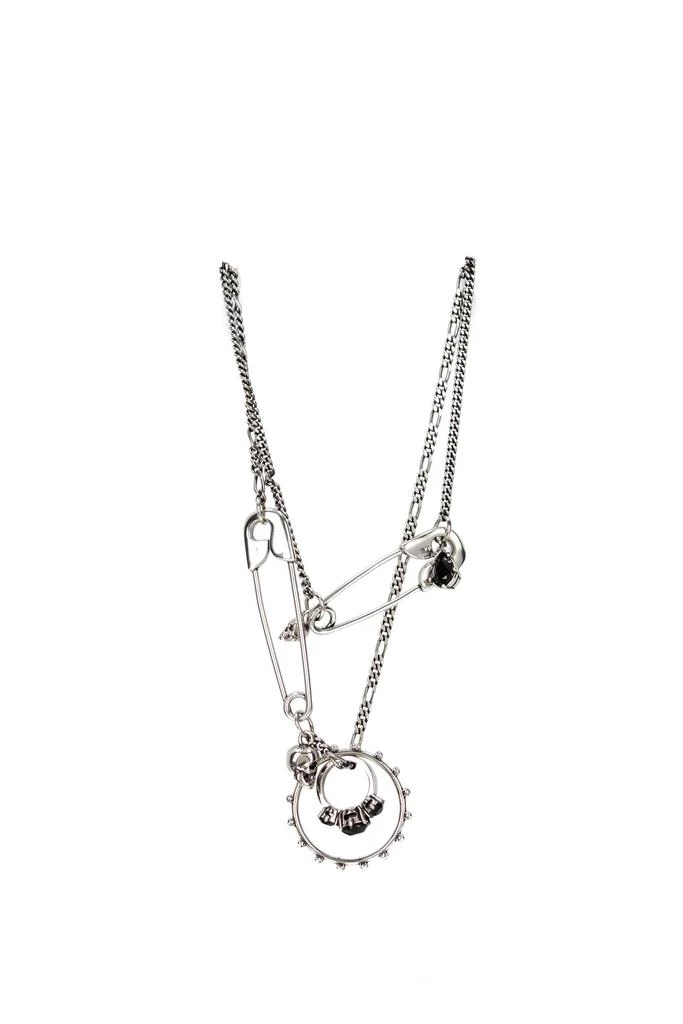 商品Alexander McQueen|Necklaces Brass Silver,价格¥1366,第1张图片