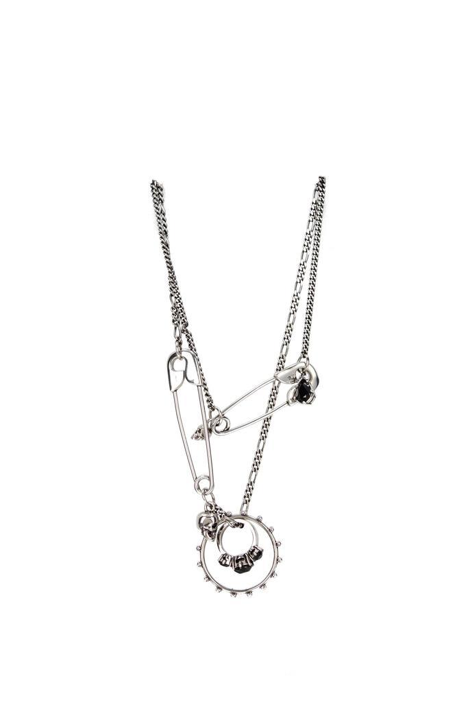 商品Alexander McQueen|Necklaces Brass Silver,价格¥1325,第1张图片