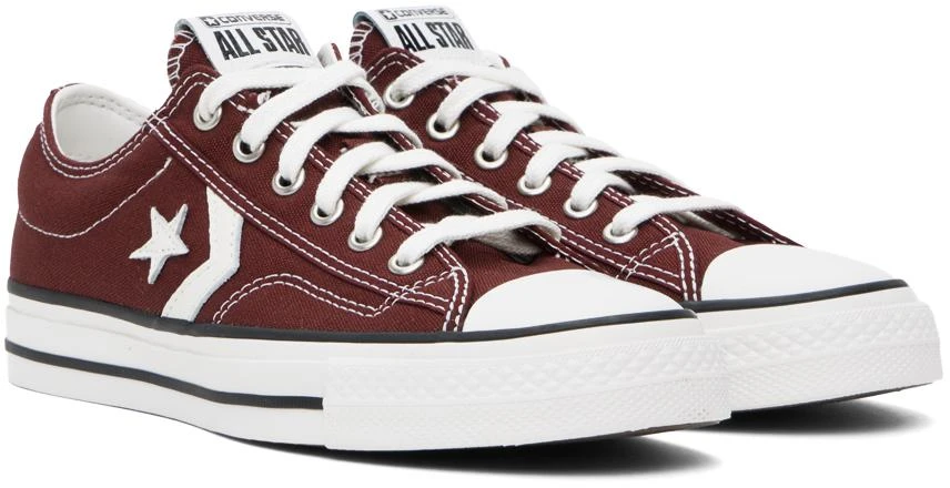 商品Converse|Burgundy Star Player 76 Low Top Sneakers,价格¥597,第4张图片详细描述