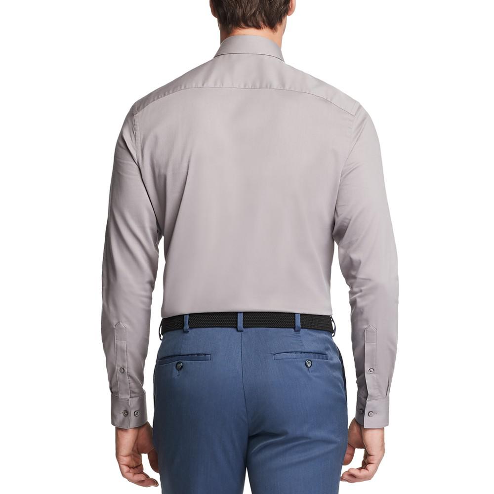 Men's Big & Tall Classic/Regular-Fit Stain Shield Solid Dress Shirt商品第2张图片规格展示