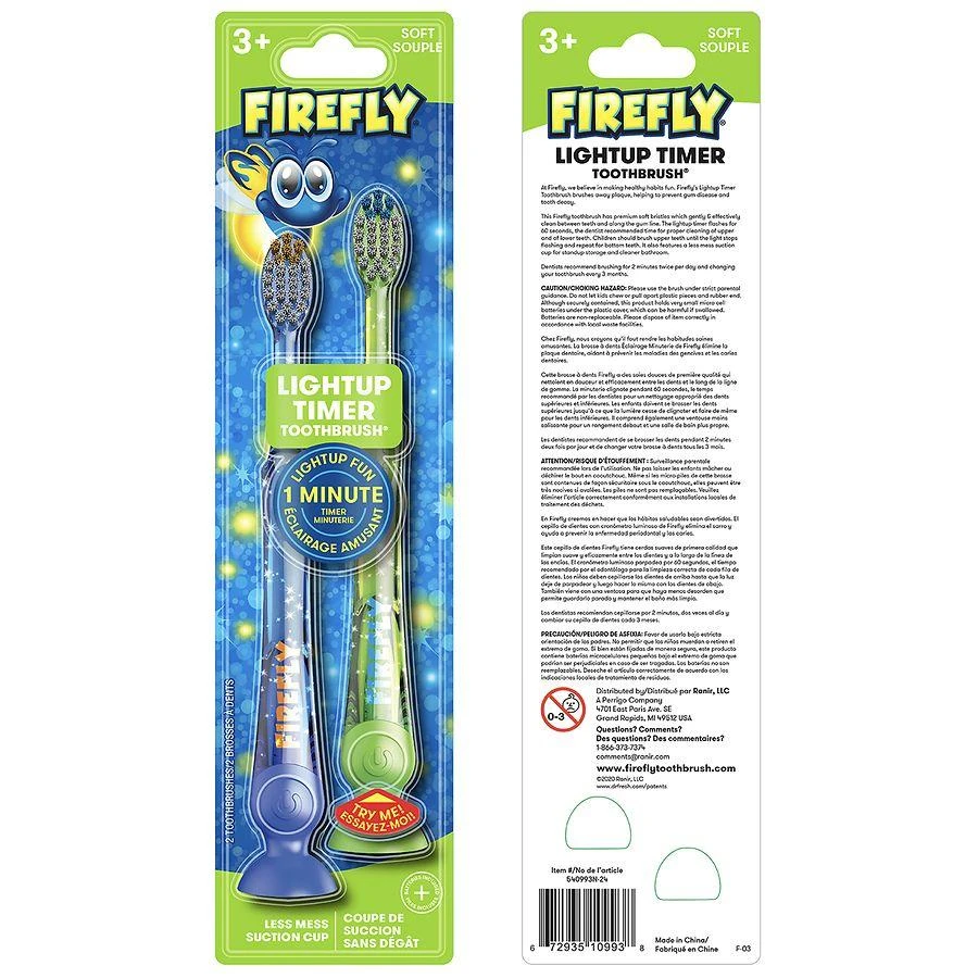 商品Dr. Fresh|Firefly Kids! 带计时灯儿童牙刷,价格¥30,第2张图片详细描述