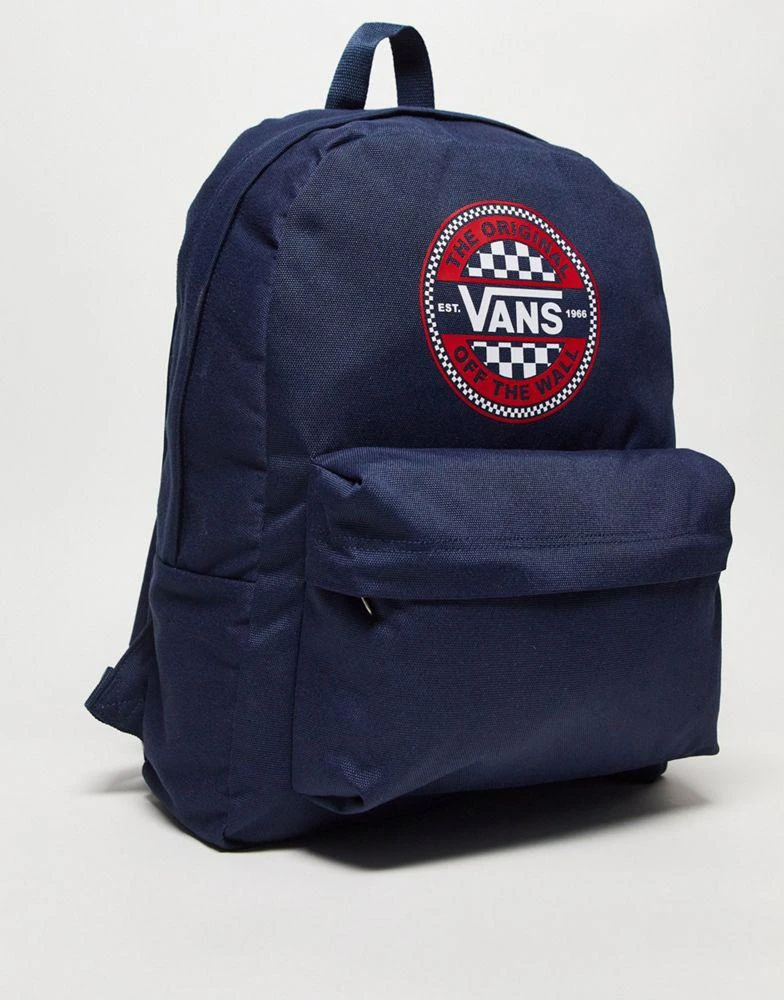 商品Vans|Vans Old Skool check circle backpack in navy,价格¥238,第4张图片详细描述