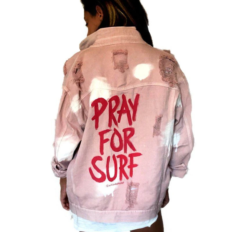 商品Wren + Glory|Surfing' Denim Jacket,价格¥2831,第1张图片