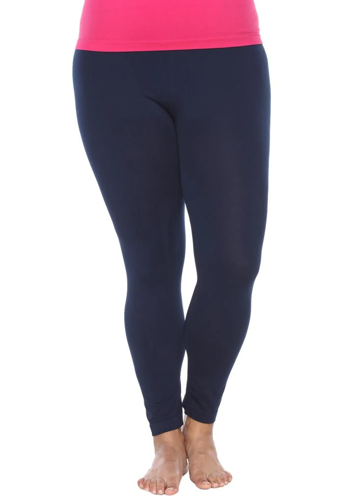 商品White Mark|Plus Size Super-Stretch Solid Leggings,价格¥222,第3张图片详细描述