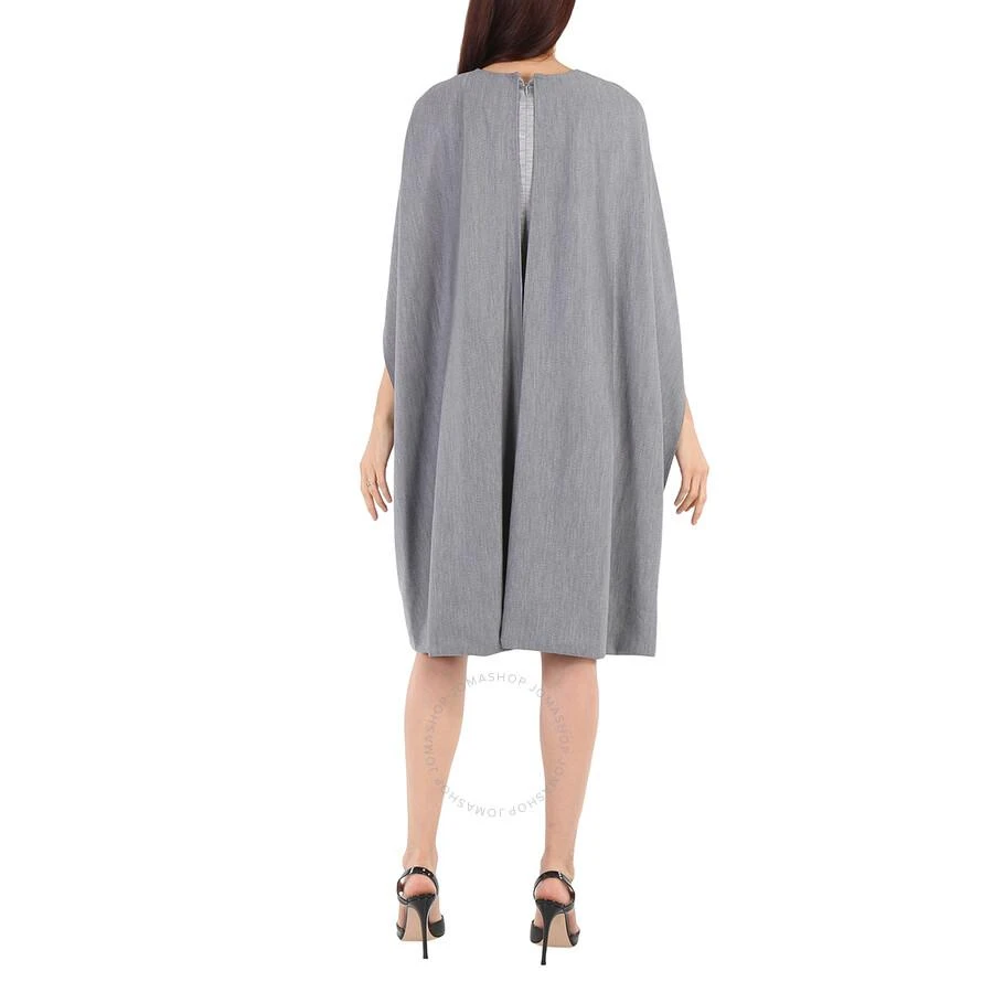 商品Burberry|Burberry Cloud Grey Wool-blend Cape Detail Dress, Brand Size 4 (US Size 2),价格¥2976,第3张图片详细描述