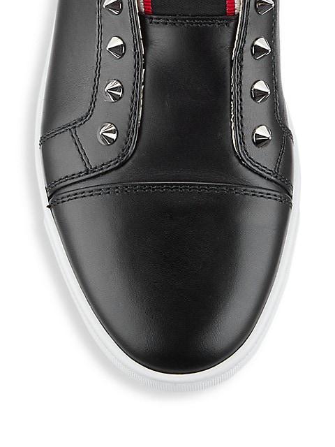 商品Christian Louboutin|Fique A Vontade Leather Low-Top Sneakers,价格¥6588,第6张图片详细描述