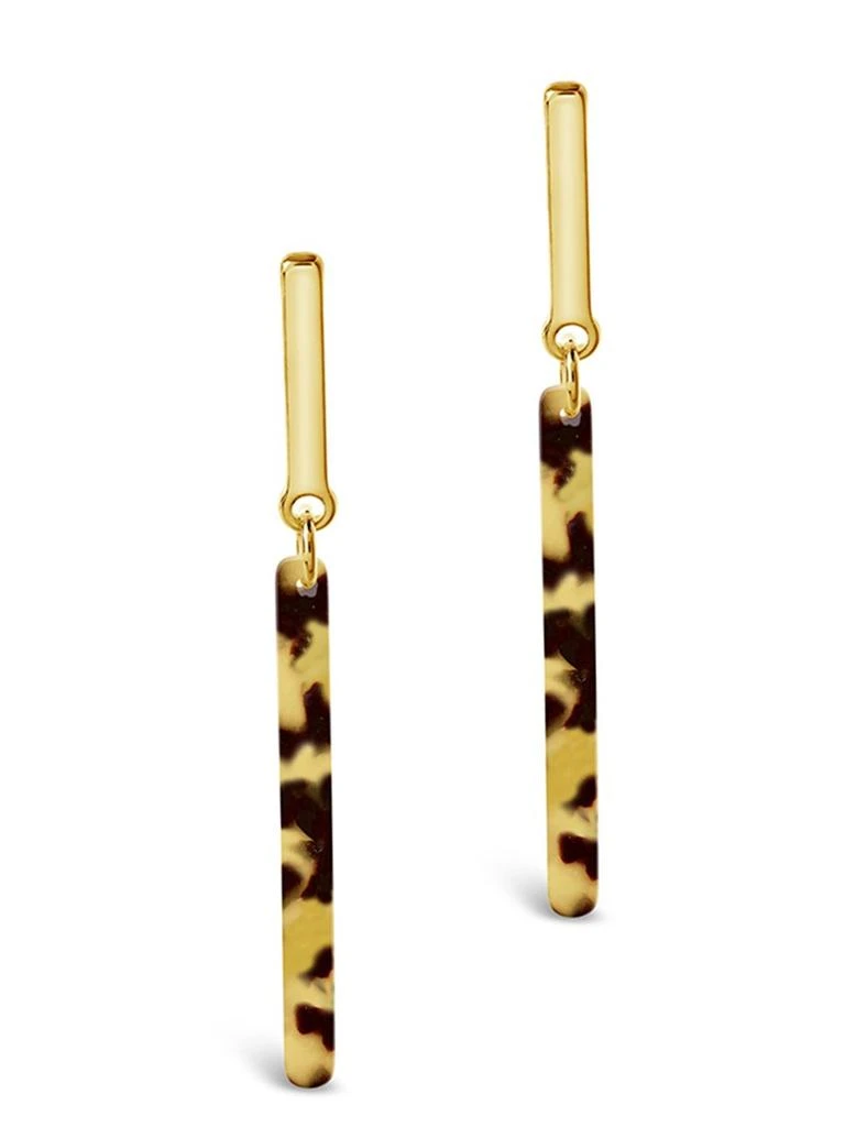 商品Sterling Forever|2" Bar Stud Resin Drop Earrings,价格¥83,第2张图片详细描述