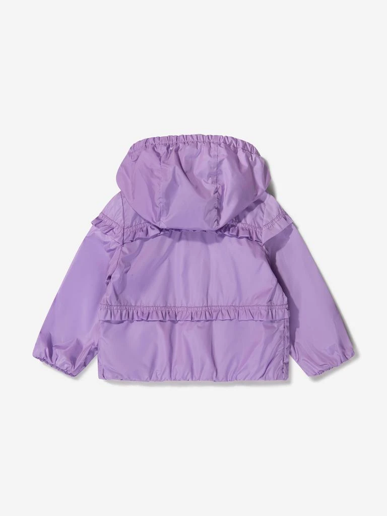 商品Moncler|Moncler Lilac Baby Girls Ruffle Trim Hooded Hiti Jacket,价格¥1080,第4张图片详细描述