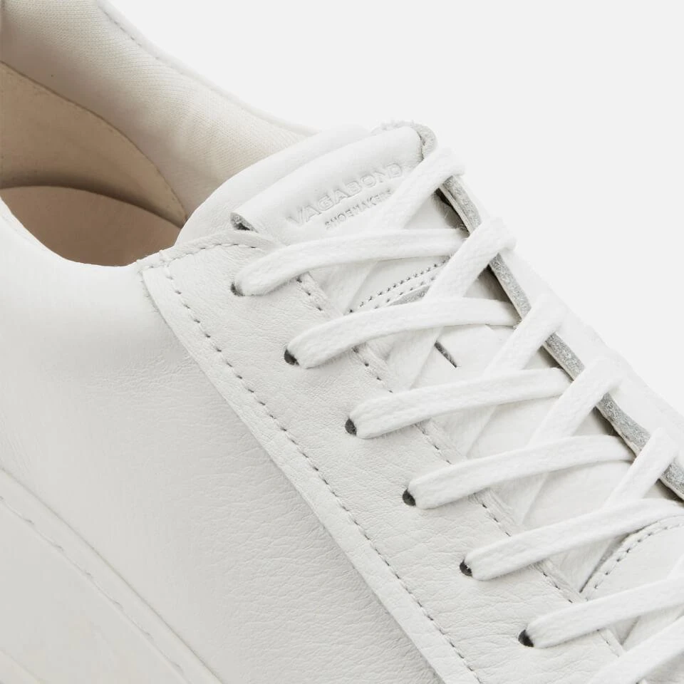 商品Vagabond|VAGABOND WOMEN'S JUDY LEATHER FLATFORM TRAINERS - WHITE,价格¥327,第4张图片详细描述