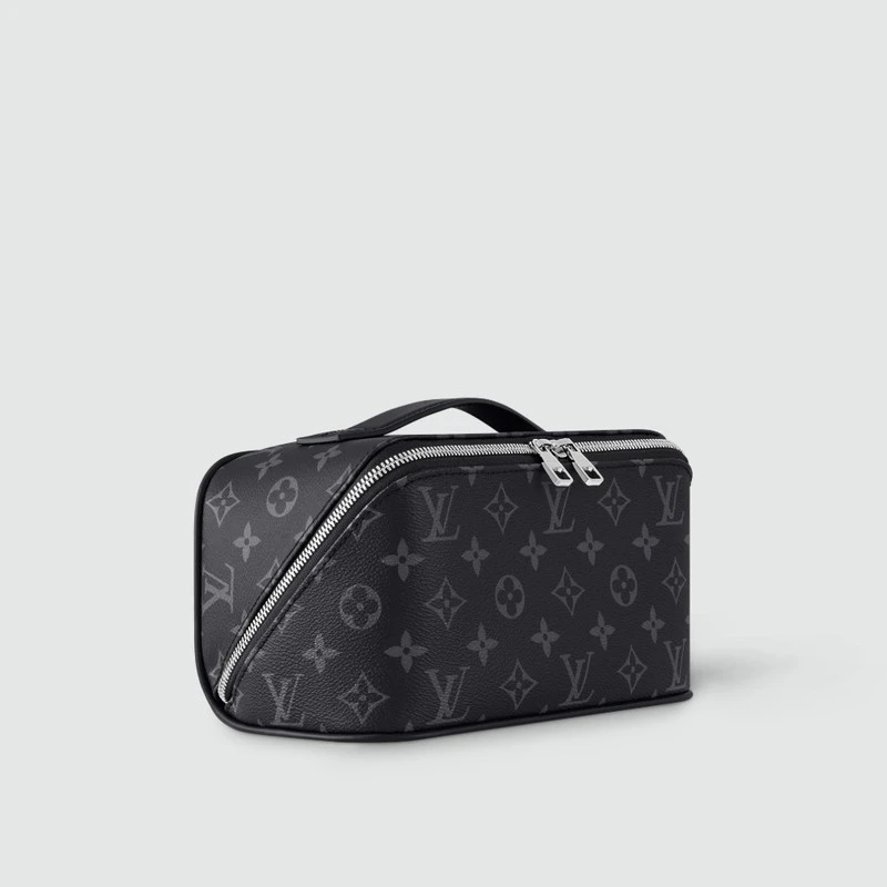 商品Louis Vuitton|【预售3-7天】LV/路易威登 男士黑色帆布/牛皮化妆包,价格¥8473,第1张图片
