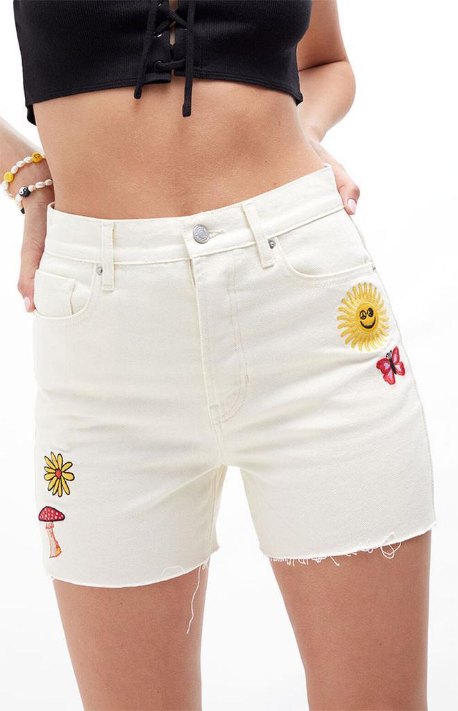 商品PacSun|Embroidered Girlfriend Denim Shorts,价格¥165,第4张图片详细描述