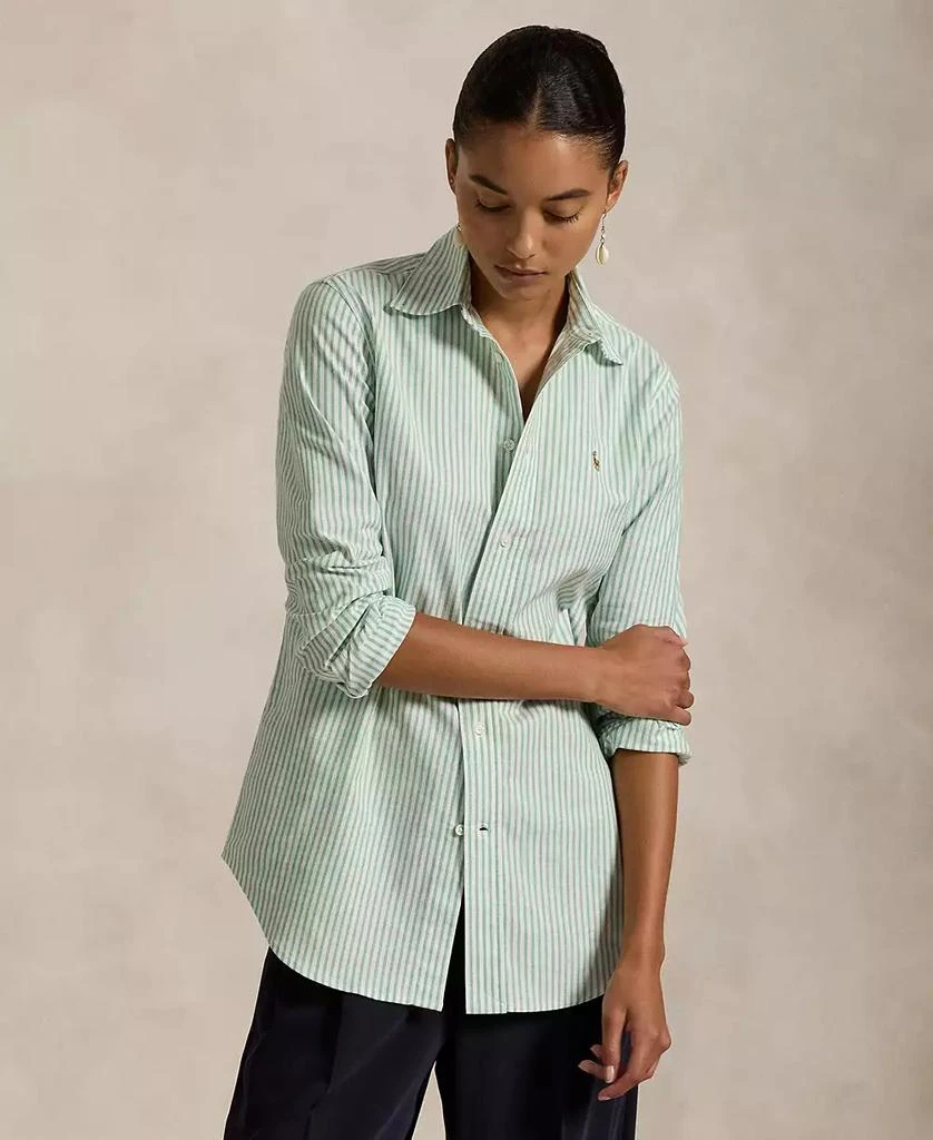 商品Ralph Lauren|Women's Stretch Slim Fit Striped Oxford Shirt,价格¥711,第4张图片详细描述