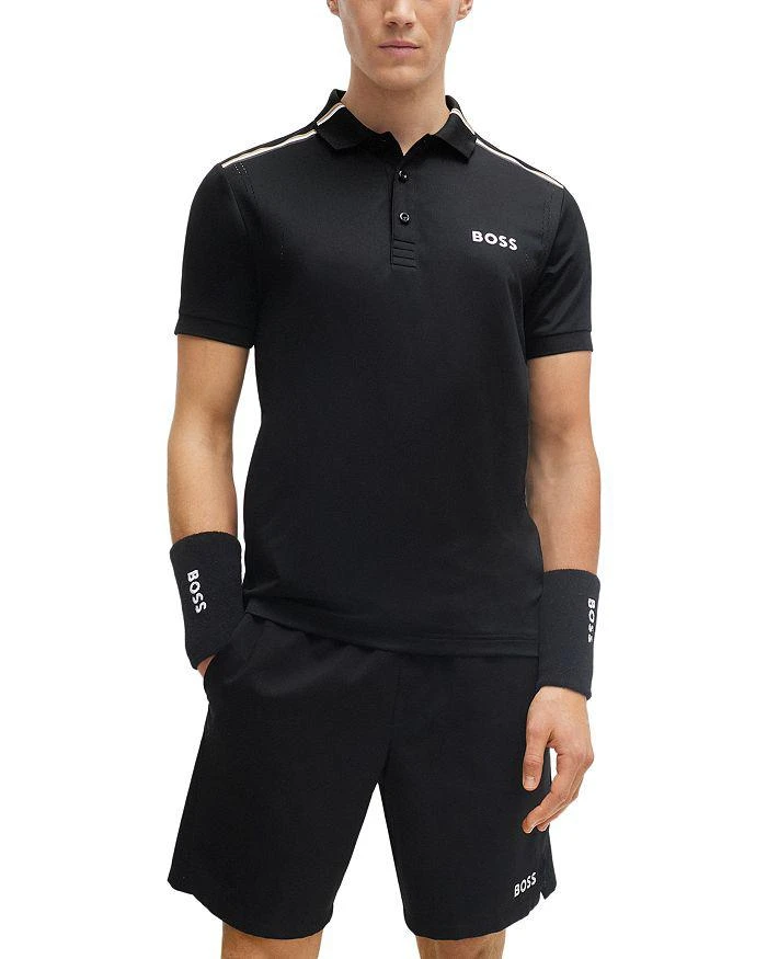 商品Hugo Boss|Patteo MB Signature Striped Slim Fit Polo Shirt,价格¥775,第1张图片