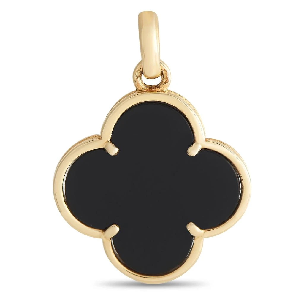 商品[二手商品] Van Cleef & Arpels|Van Cleef & Arpels Vintage Alhambra 18K Yellow Gold Onyx Pendant,价格¥30308,第1张图片