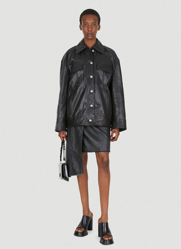 Beta Leather Jacket in Black商品第2张图片规格展示