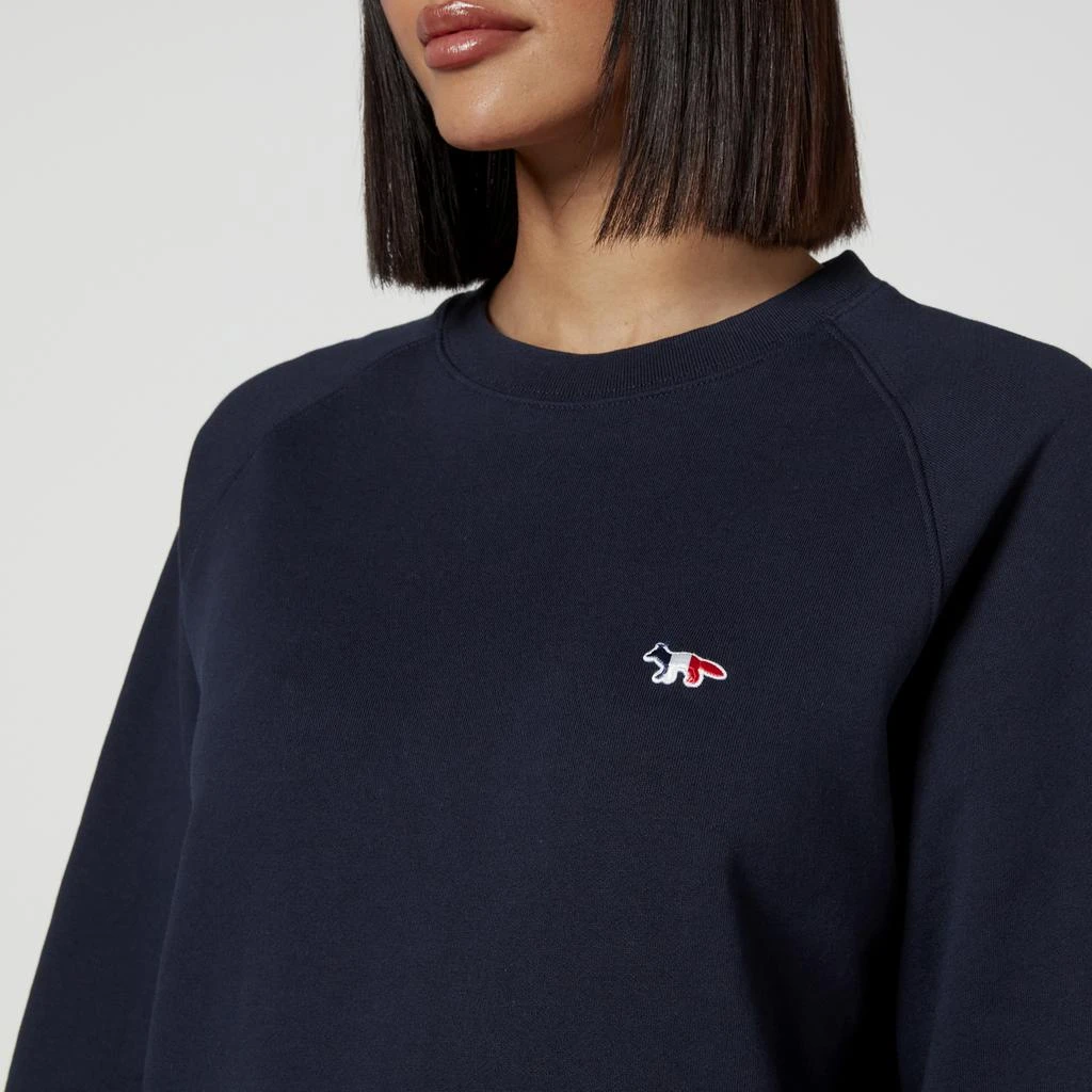 商品Maison Kitsune|Maison Kitsuné Women's Tricolor Fox Patch Sweatshirt - Navy,价格¥508,第4张图片详细描述