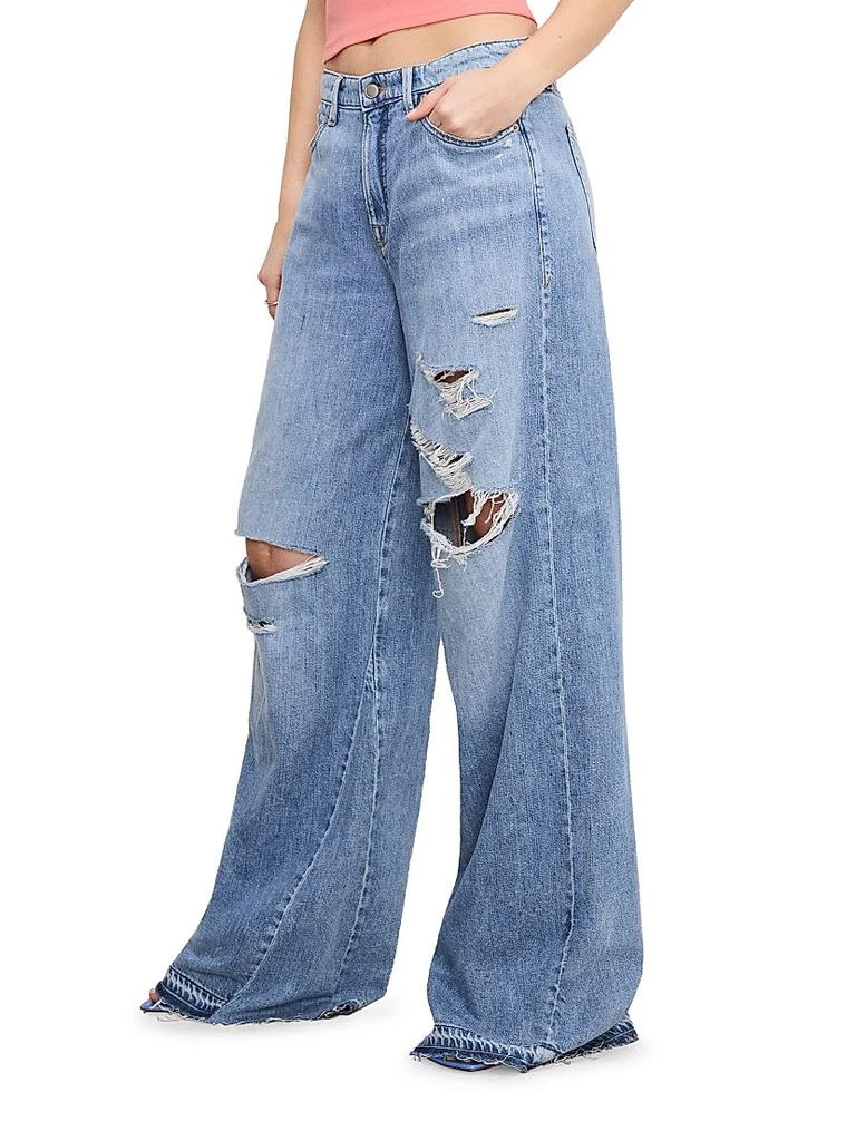 商品Good American|Good Ease Denim Relaxed Jeans,价格¥530,第4张图片详细描述