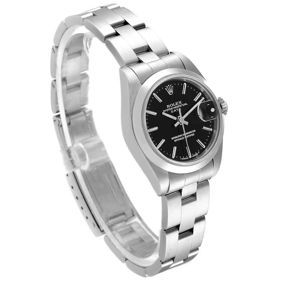 Rolex Black Stainless Steel Oyster Perpetual Date 69160 Women's Wristwatch 26 mm 商品